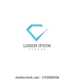 Plantilla vectorial del logotipo de iconos de diamantes