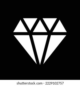 diamond icon or logo, vector illustration 