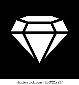 Diamond icon on grey background