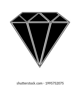Diamantensymbol auf, Vektorgrafik