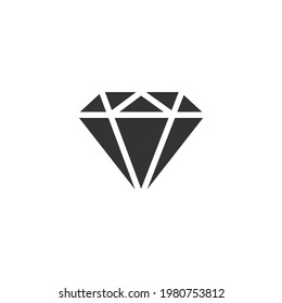 Diamantensymbol auf weißem Hintergrund