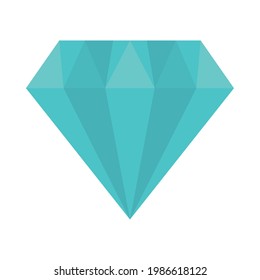Diamantensymbol auf weißem Hintergrund