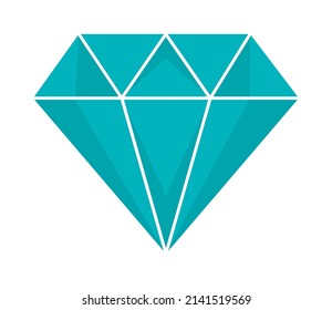 icono de diamante en fondo blanco