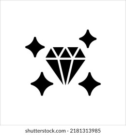 icono de diamante en fondo blanco