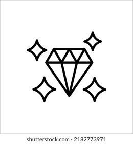diamond icon on white background