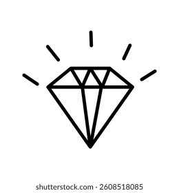 Diamond icon on white background