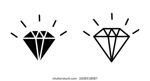 Diamond icon on white background