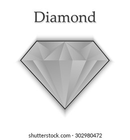 diamond icon on white background