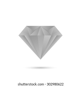 diamond icon on white background