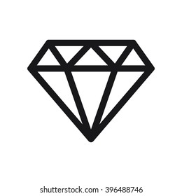 diamond icon on the white background