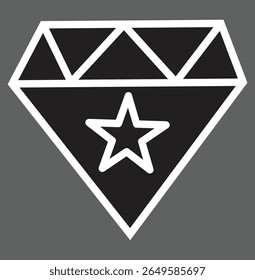 Icono de diamante que representa un servicio SEO premium, backlink de calidad o reputación digital con fondo transparente