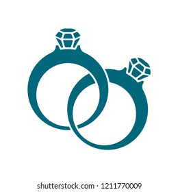 diamond icon, diamond ring vector icon 