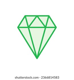 Diamond icon set. diamond gems vector icon.