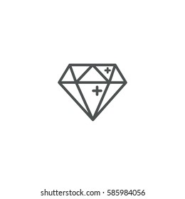 diamond icon. sign design
