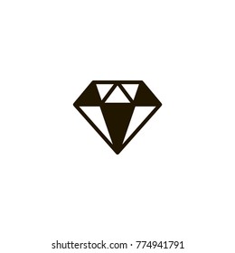 diamond icon. sign design