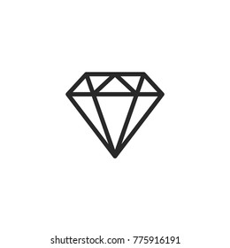 diamond icon. sign design