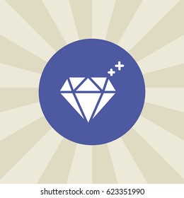 diamond icon. sign design. background