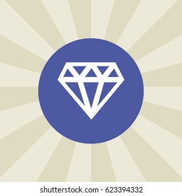 diamond icon. sign design. background
