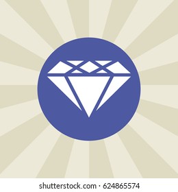 diamond icon. sign design. background