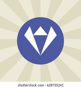 diamond icon. sign design. background