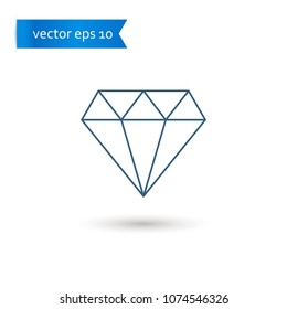 diamond. diamond icon. sign design. Vector EPS 10.