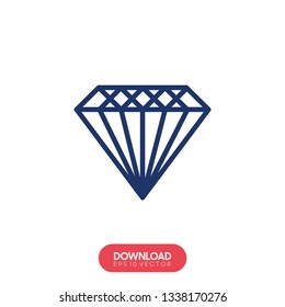 diamond icon. sign design - Vector