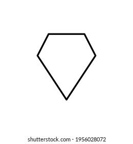 icono de diamante. diseño de signo, icono de diamante Ilustración vectorial