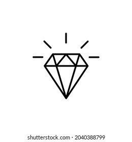 Diamantensymbol. Zeichendesign, Diamond-Symbol, Vektorgrafik