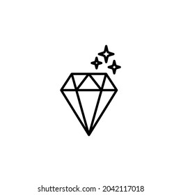 Diamantensymbol. Zeichendesign, Diamond-Symbol, Vektorgrafik