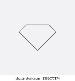 diamond icon sign signifier vector