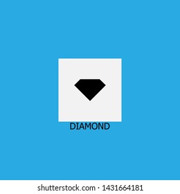 diamond icon sign signifier vector