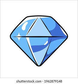 Diamond icon sign. Vector illustration