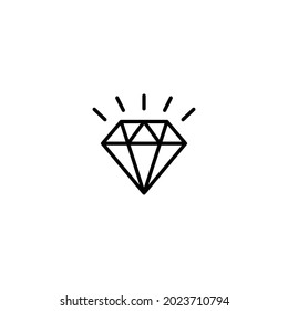 Icono de diamante, vector de signos de diamante