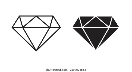 Diamant Symbol einfache flache Trend moderne Grafik Design abstrakte Logotype