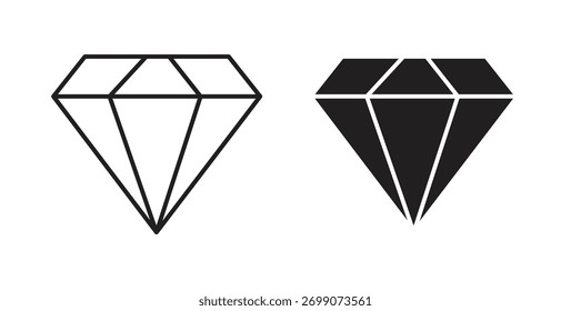 ícone de diamante tendência plana simples design gráfico moderno logotipo abstrato