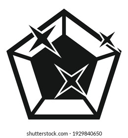 Icono de diamante. Ilustración simple del icono del vector del diamante para el diseño web aislado en fondo blanco