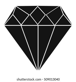 Diamond icon. Simple illustration of diamond vector icon for web