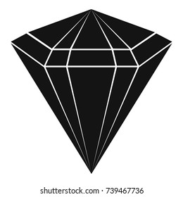 Diamond icon. Simple illustration of diamond vector icon for web
