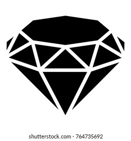Diamond icon. Simple illustration of diamond vector icon for web