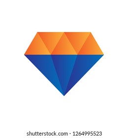 diamond icon with simple modern style and flat gradient concept design vector eps 10 