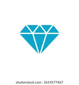 diamond icon Simple thin line stroke vector