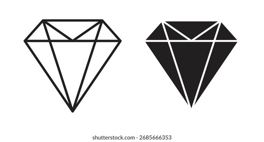 Símbolo de Vector simple del icono del diamante