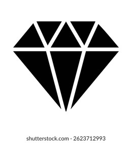 Diamond Icon in Solid Style