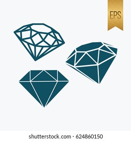 Diamond Icon Symbol Collection