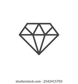 Icono de diamante Marca de símbolo en estilo relleno