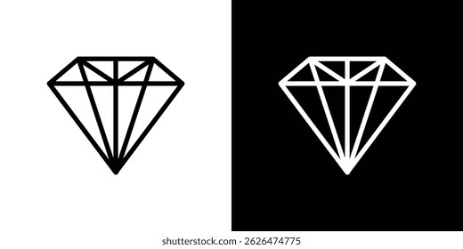 Diamond icon symbol template for graphic and web design