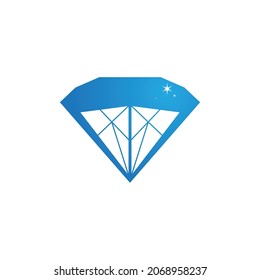 Icono de diamante e ilustración del vector de símbolo