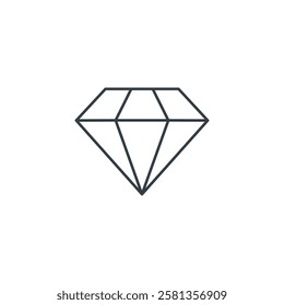 Diamond icon symbol vector illustration isolated on white background