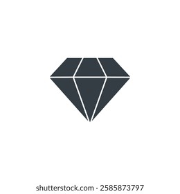 Diamond icon symbol vector illustration isolated on white background
