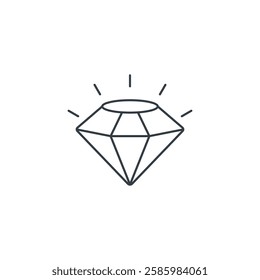 Diamond icon symbol vector illustration isolated on white background